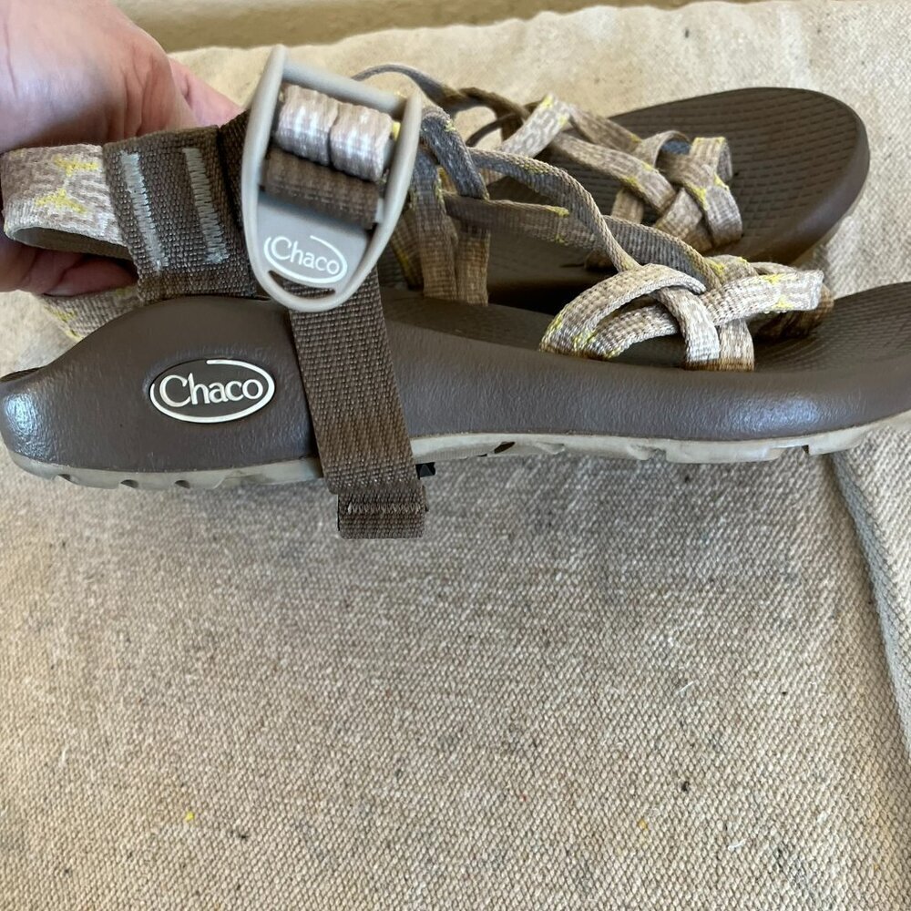 Chaco Women's Strappy Sandals in Brown and Beige - Picture 8 of 8